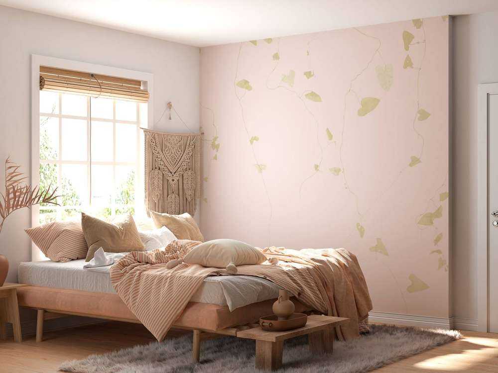 Foglie di tiglio - rosa cipria