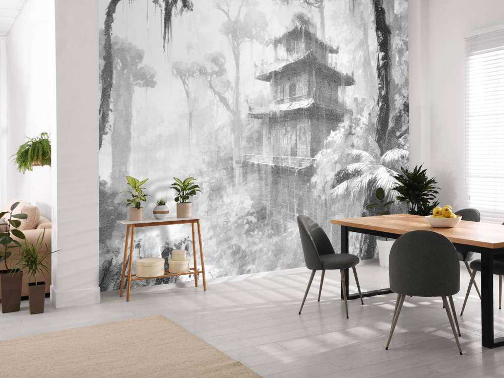 Capanna Nascosta nella Foresta Nebbiosa