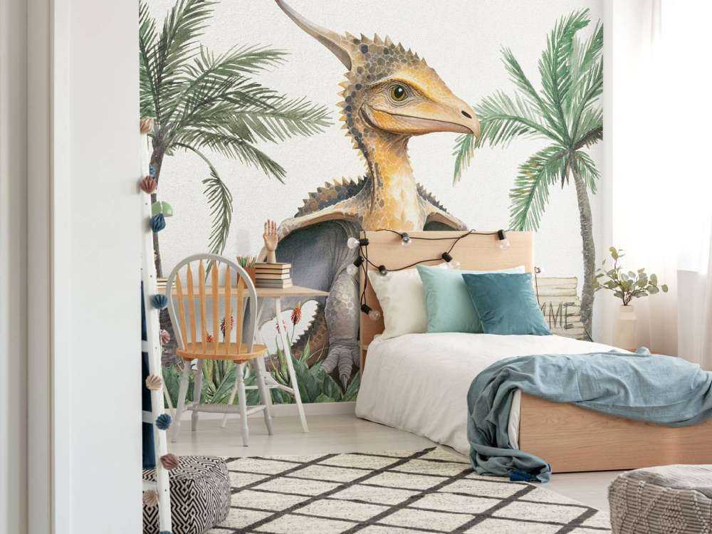 Baby pteranodon nella giungla