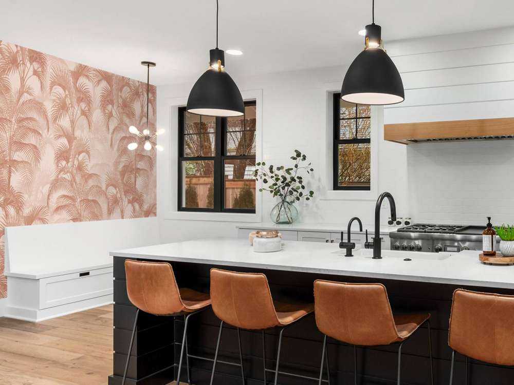 Palme tropicali d'epoca - terracotta