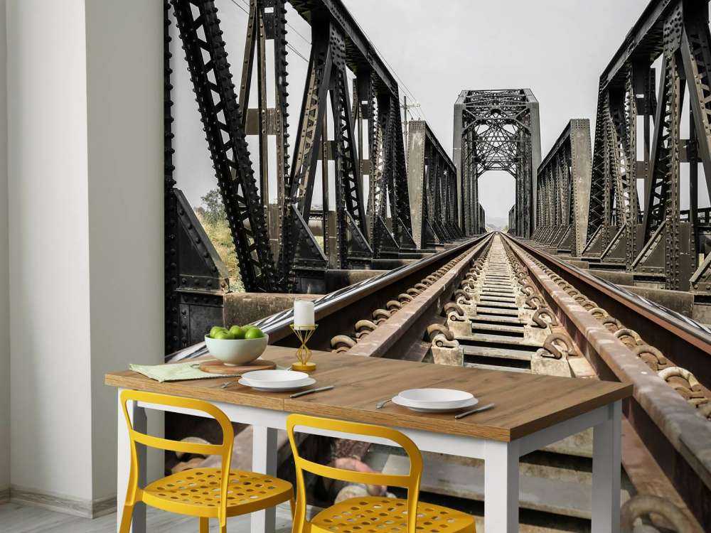Ponte ferroviario in metallo