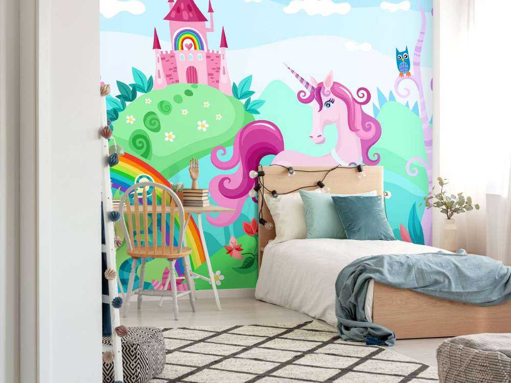 Unicorno in un castello