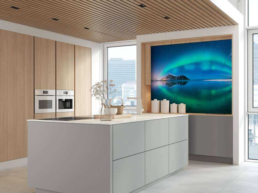 Riflessione dell'aurora boreale