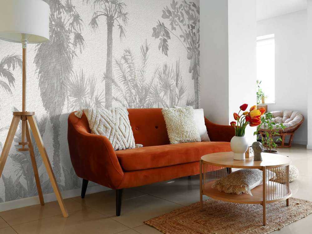 Giungla in tonalità di grigio