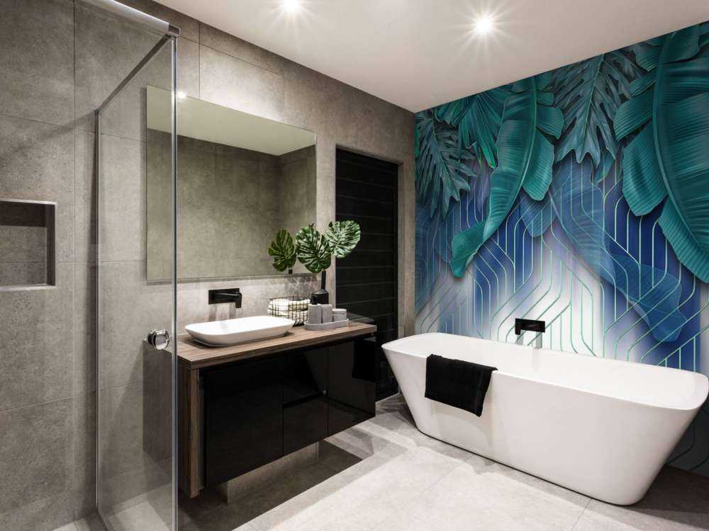 Hojas verdes y líneas verdes gráficas