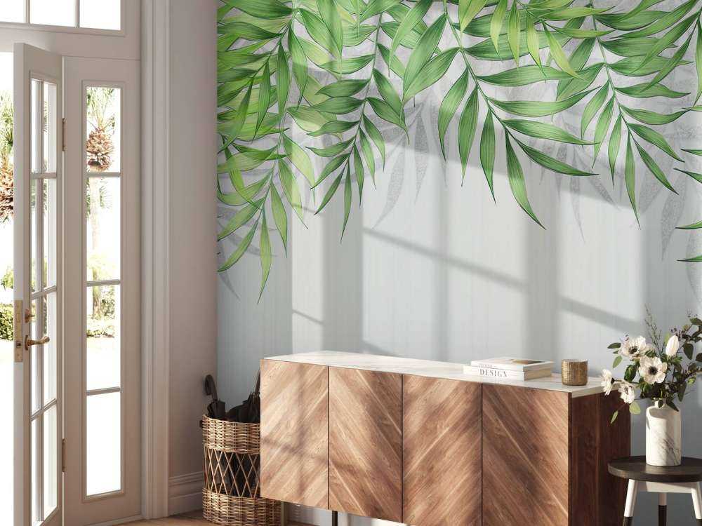 Textura de hojas tropicales