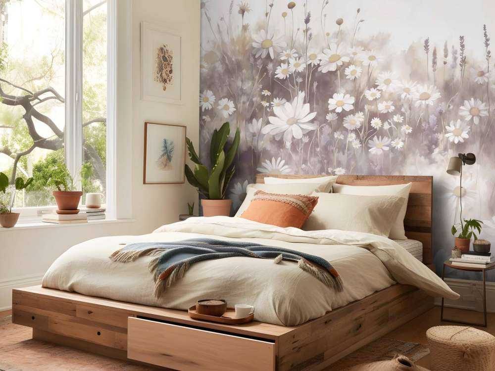 Campo di Margherite Quieto Rosa