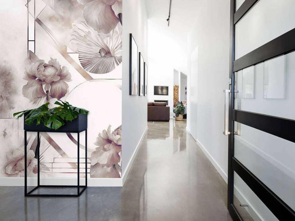 Acquerello Geometria Marrone