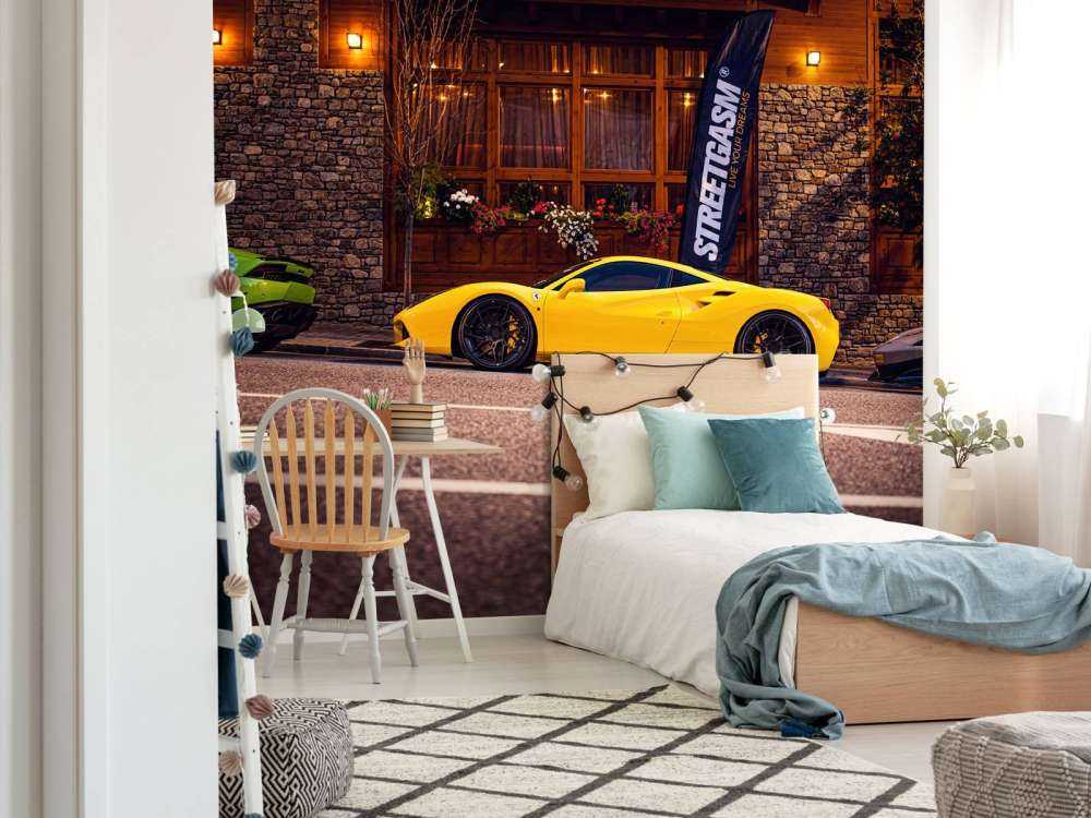 Auto esclusive presso la lodge in legno