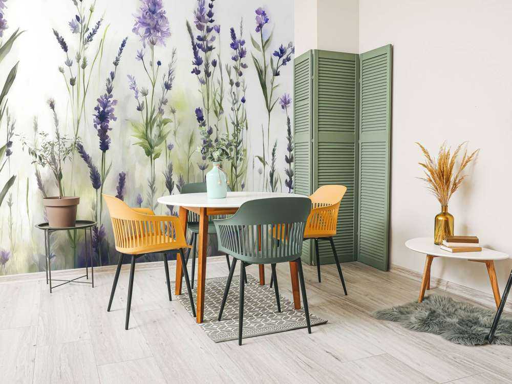 Lavanda Glade Seamless Lilla Sfumata