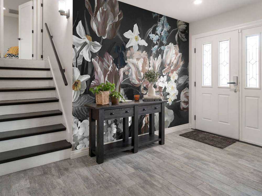 Bouquet con peonie arancioni