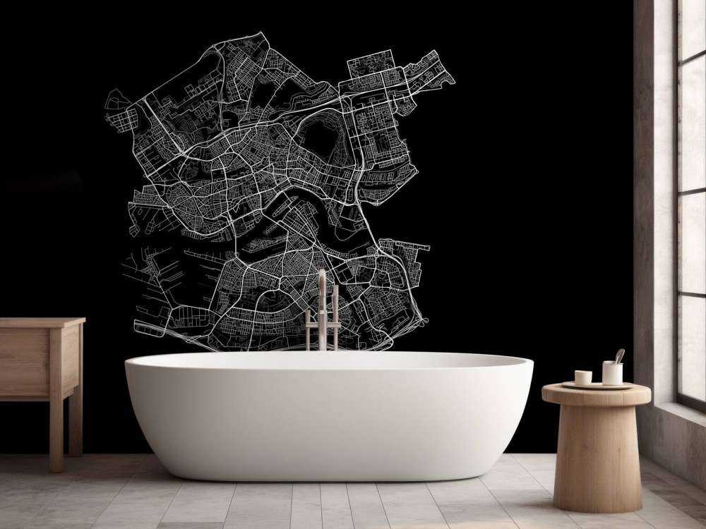 Mappa di Rotterdam, nero