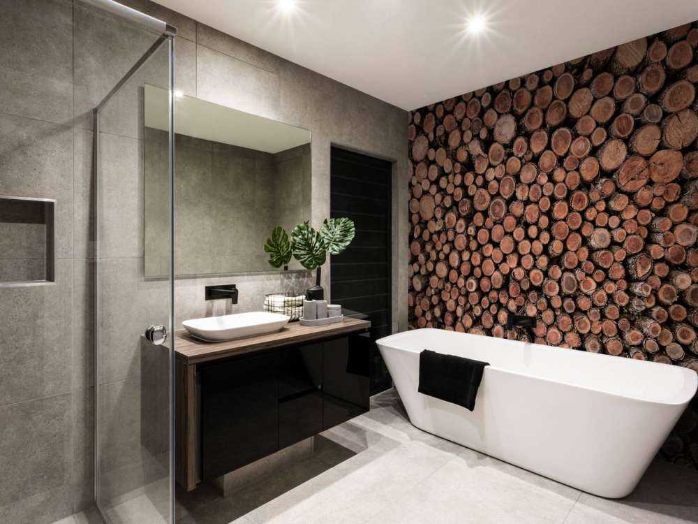 Grande mucchio di tronchi