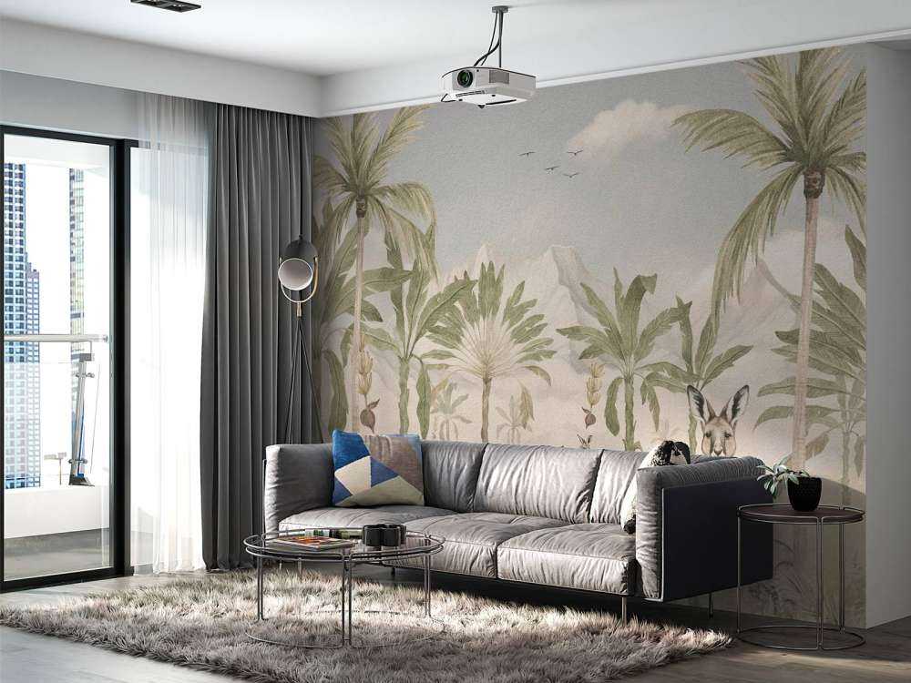 Paesaggio con canguro