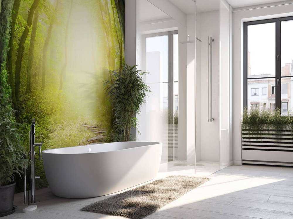 Sentiero di pietra nella foresta