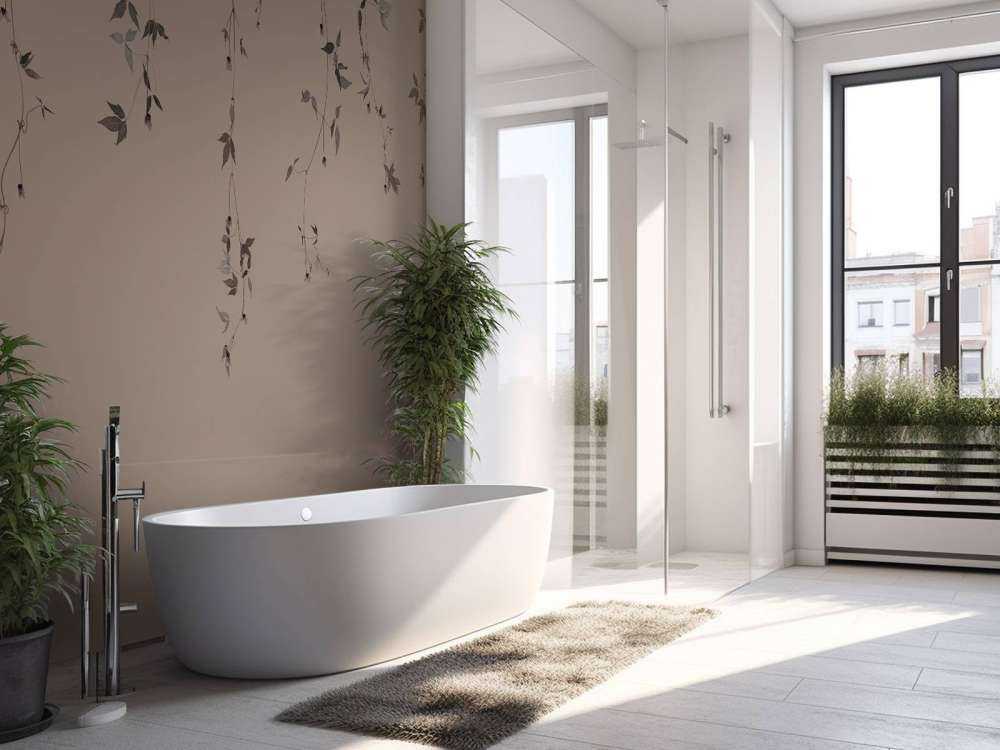 Ramoscelli di clematide su tortora