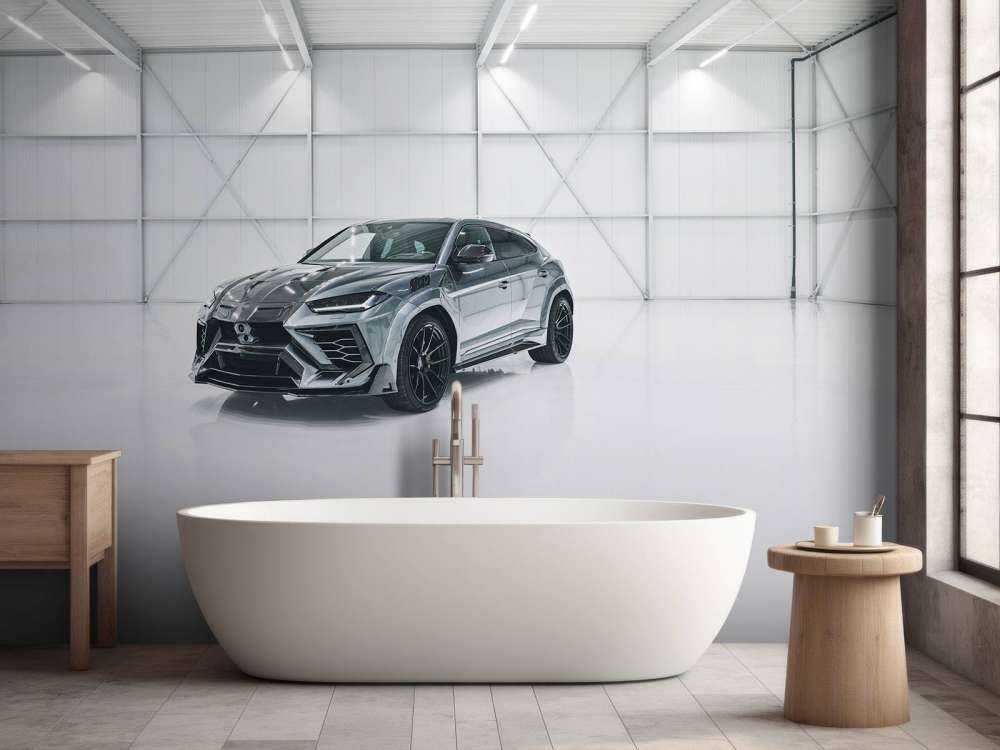 Lamborghini in sala bianca