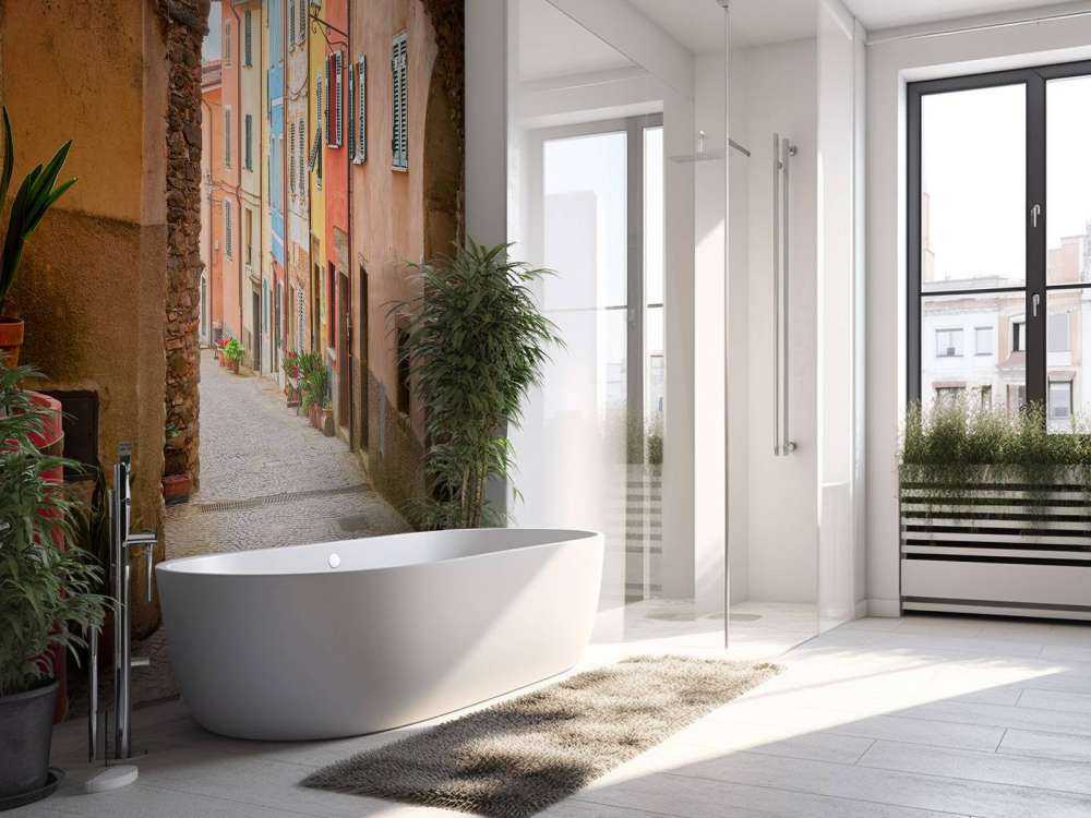 Strada italiana con arco