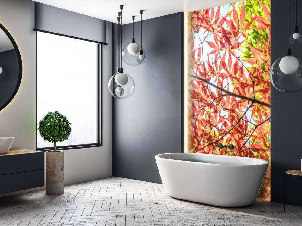 Foglie rosse d'autunno