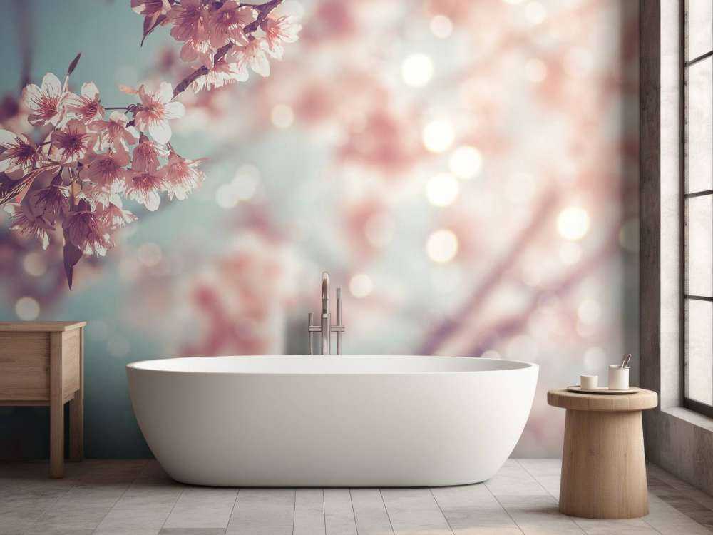 Ramo di fiori in fiore da vicino