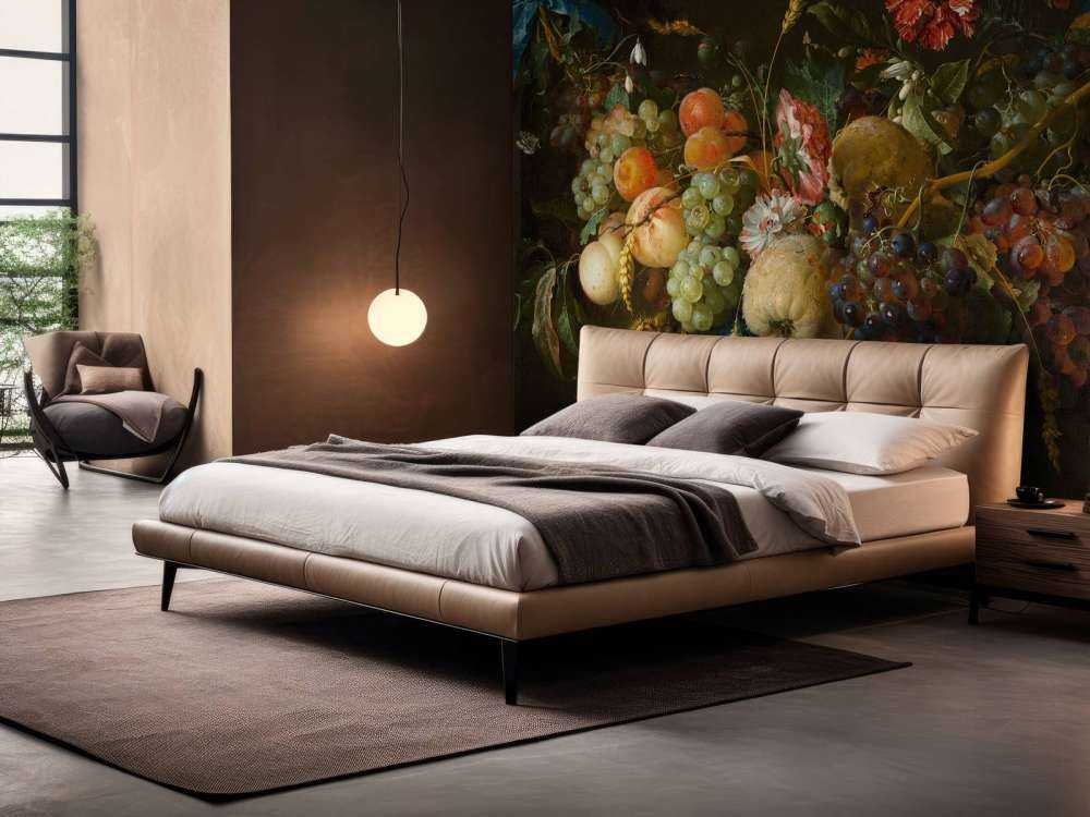 Ghirlanda di frutta con qualche fiore