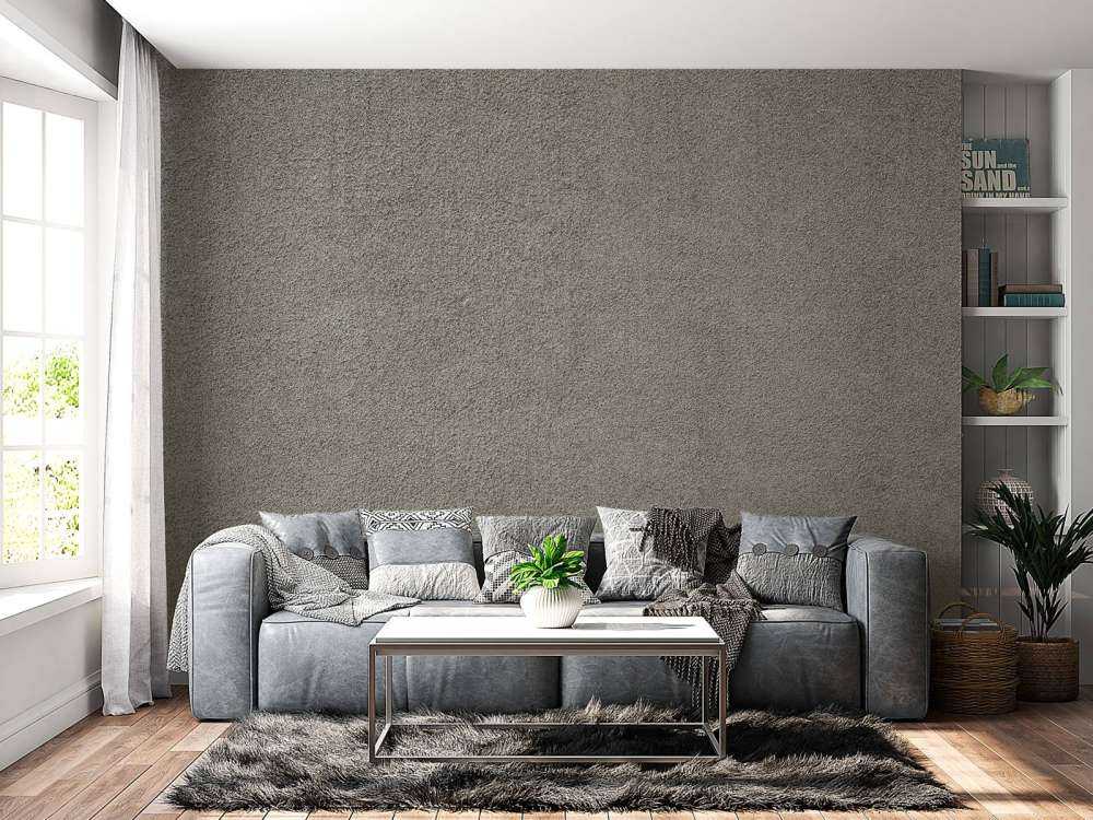 Parete in calcestruzzo con pietre fini