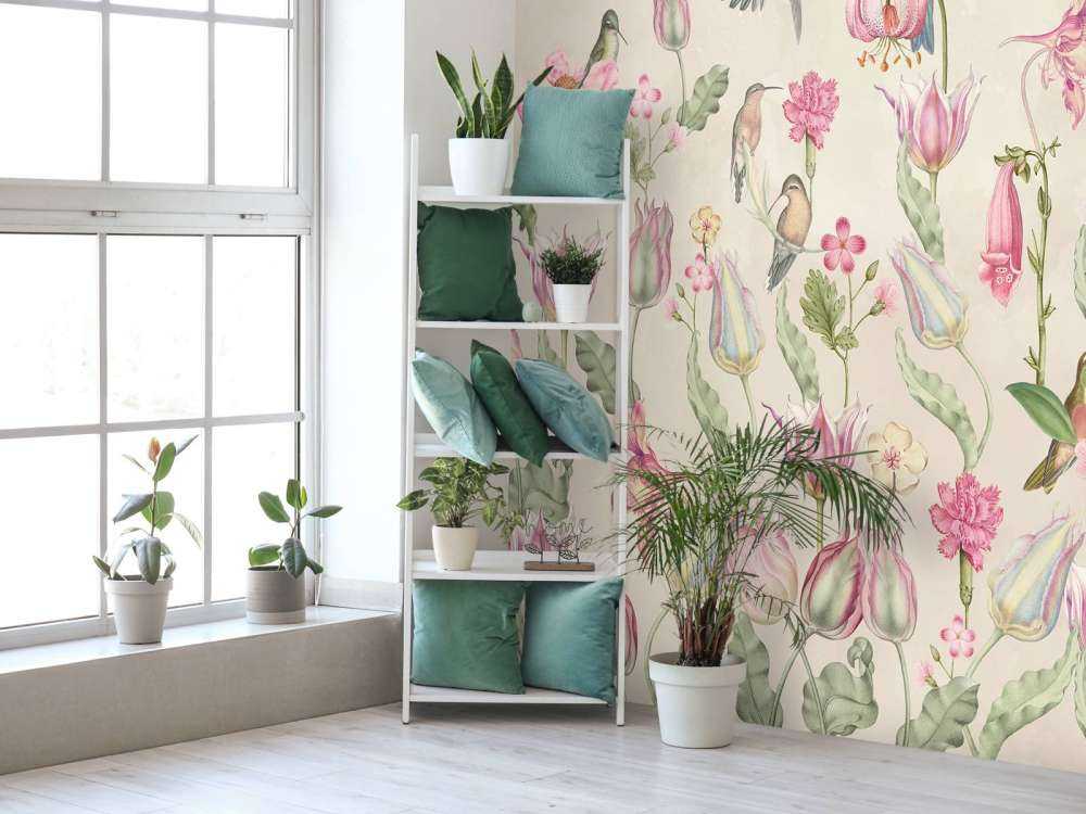 Sinfonia di Colibrì Primaverile - Eleganza Crema Blush