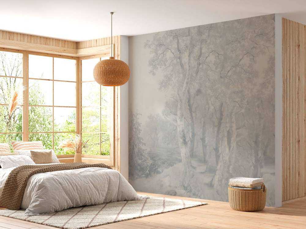 Panorama Blu di Paesaggio Forestale