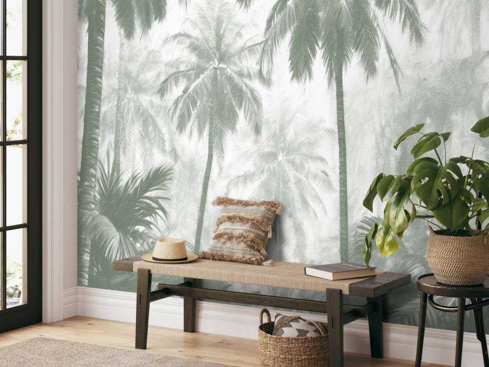 Foresta di Palme Nebbiosa, verde