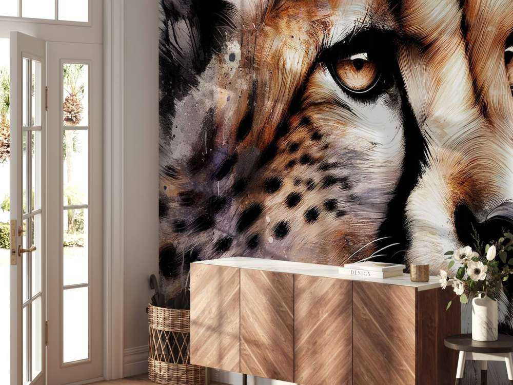 Cheetah ad acquerello