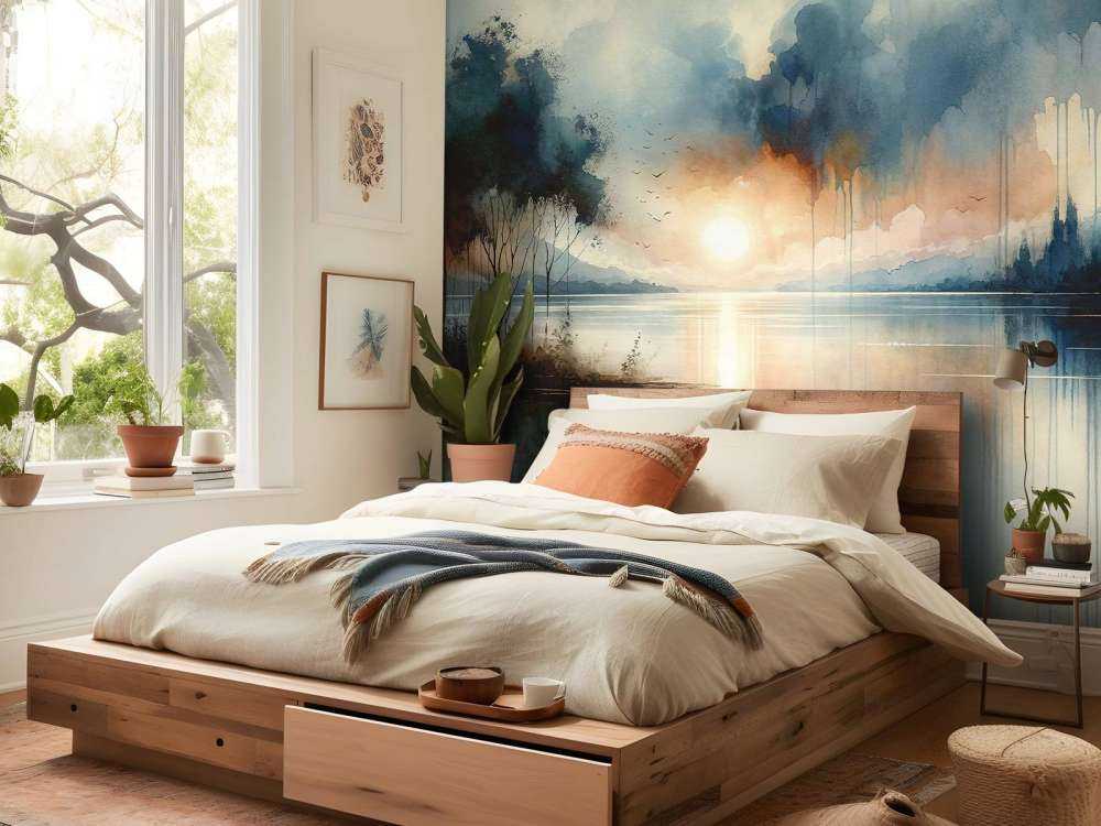 Lago Astratto ad Acquerello