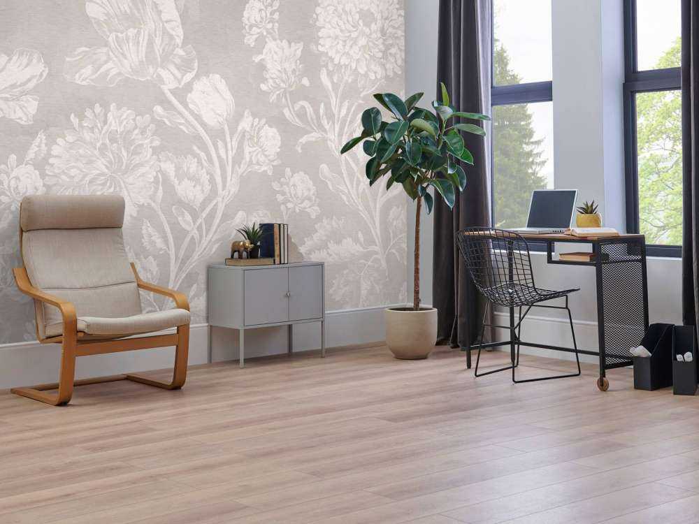 Paesaggio floreale barocco - grigio