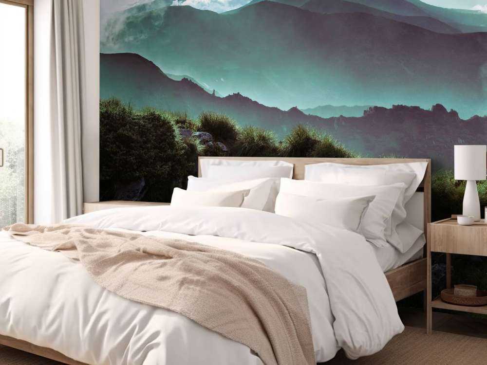 Giungla con montagne