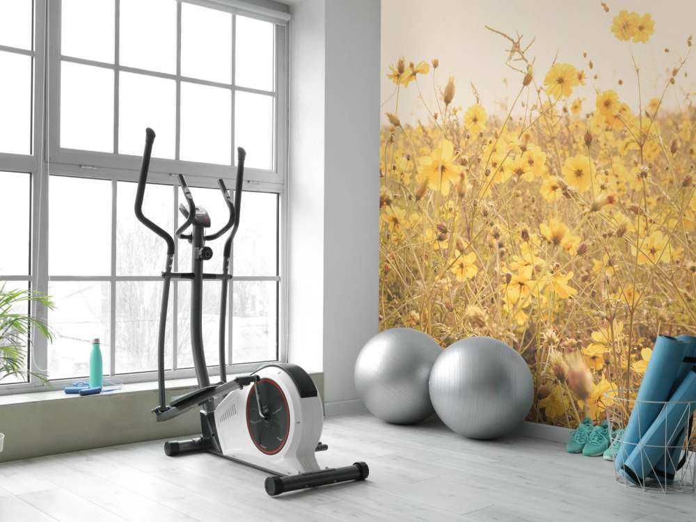 Fiori gialli con look vintage