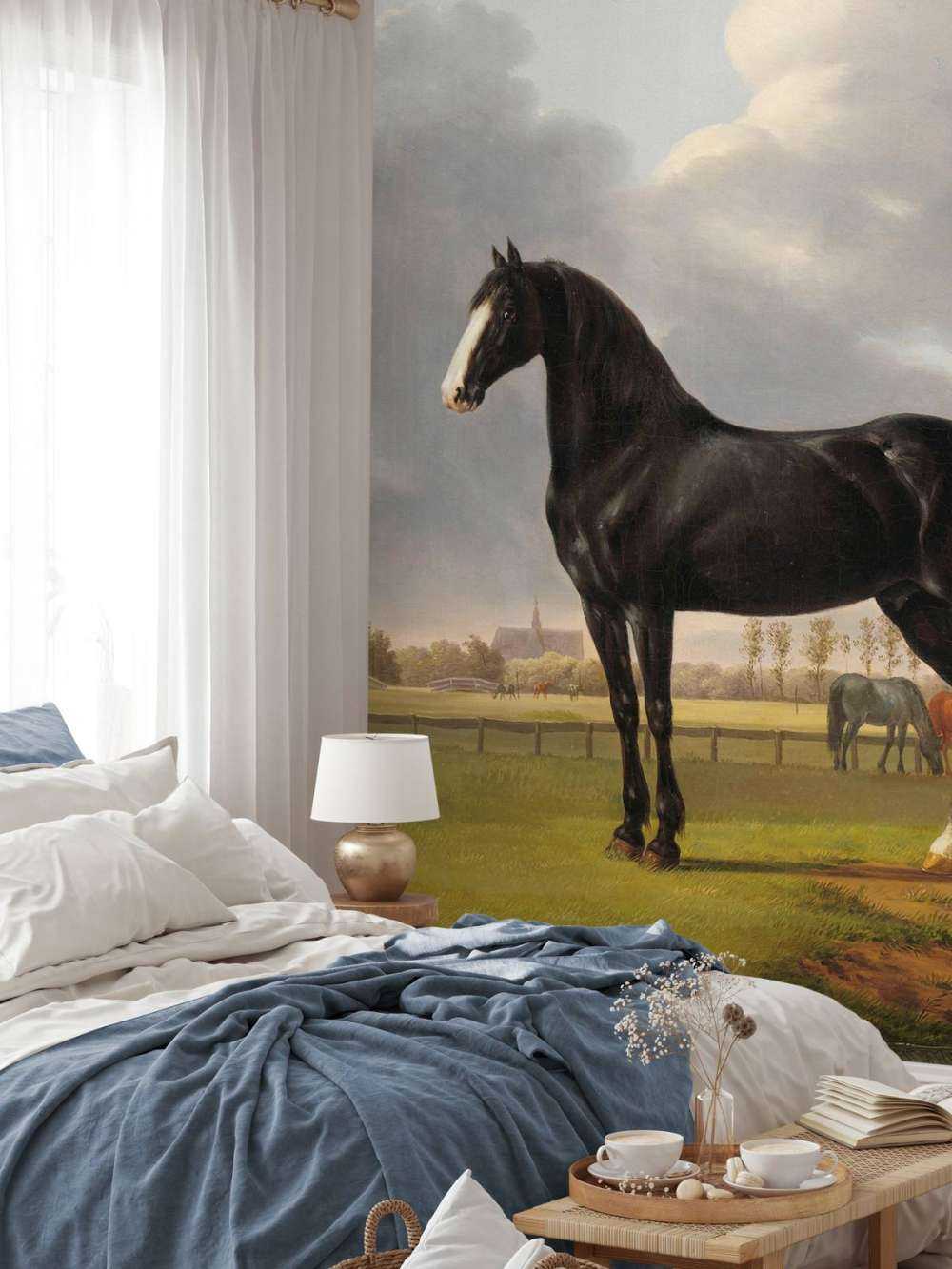 Foto carta da parati cavallo. Il cassettone De Vlugge