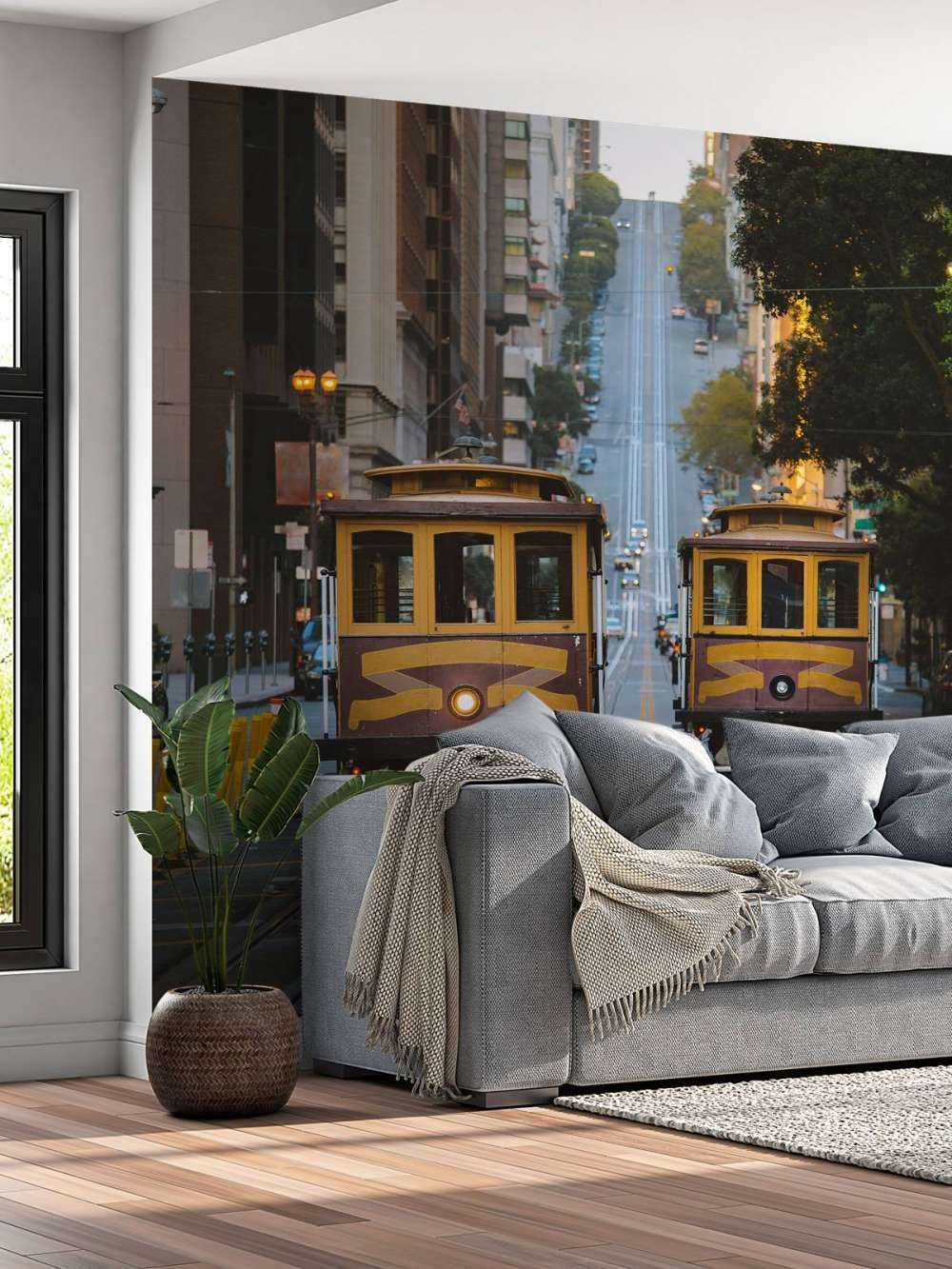 Tram gialli a San Francisco USA