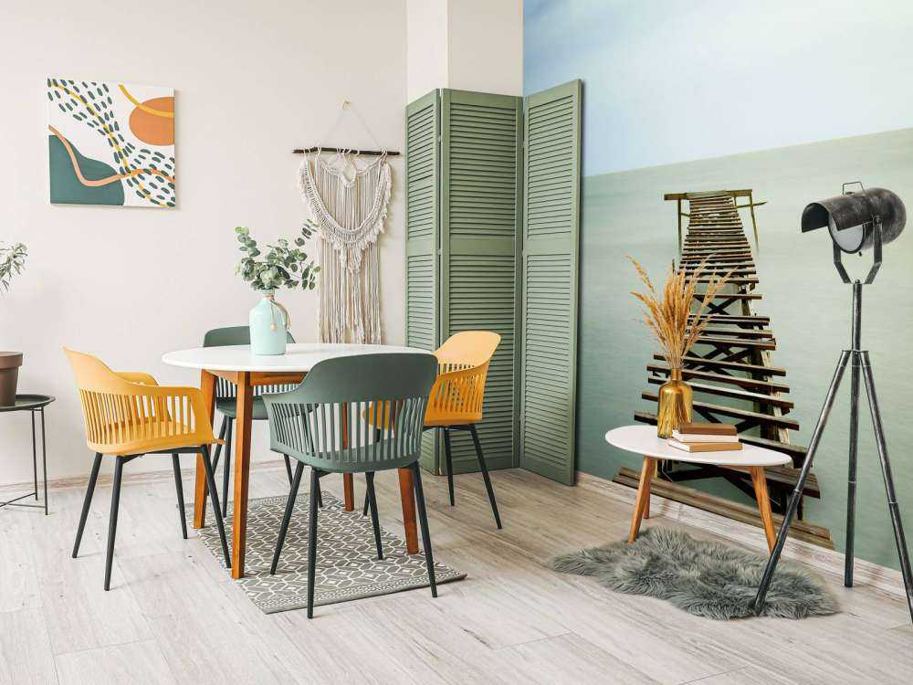 Vecchia impalcatura di legno