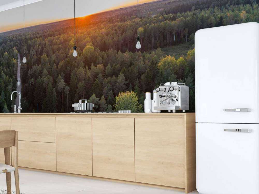 Foto aerea di alberi autunnali