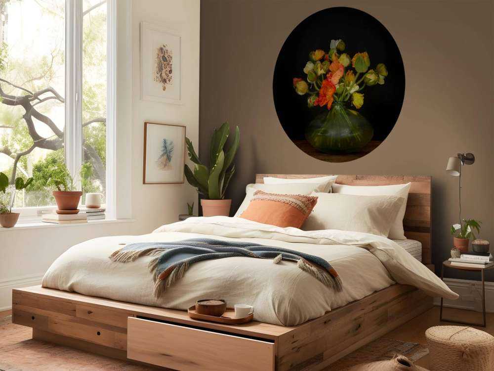 Vaso pittoresco con fiori