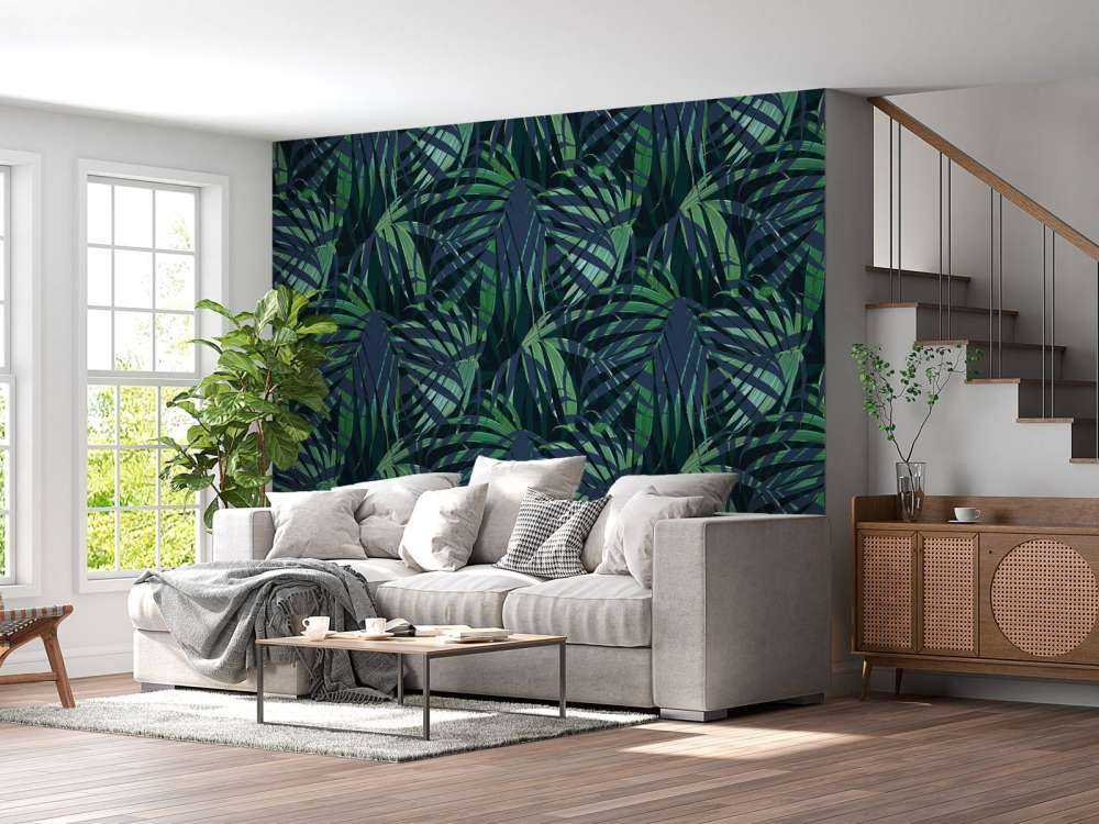 Foglie di palma verdi