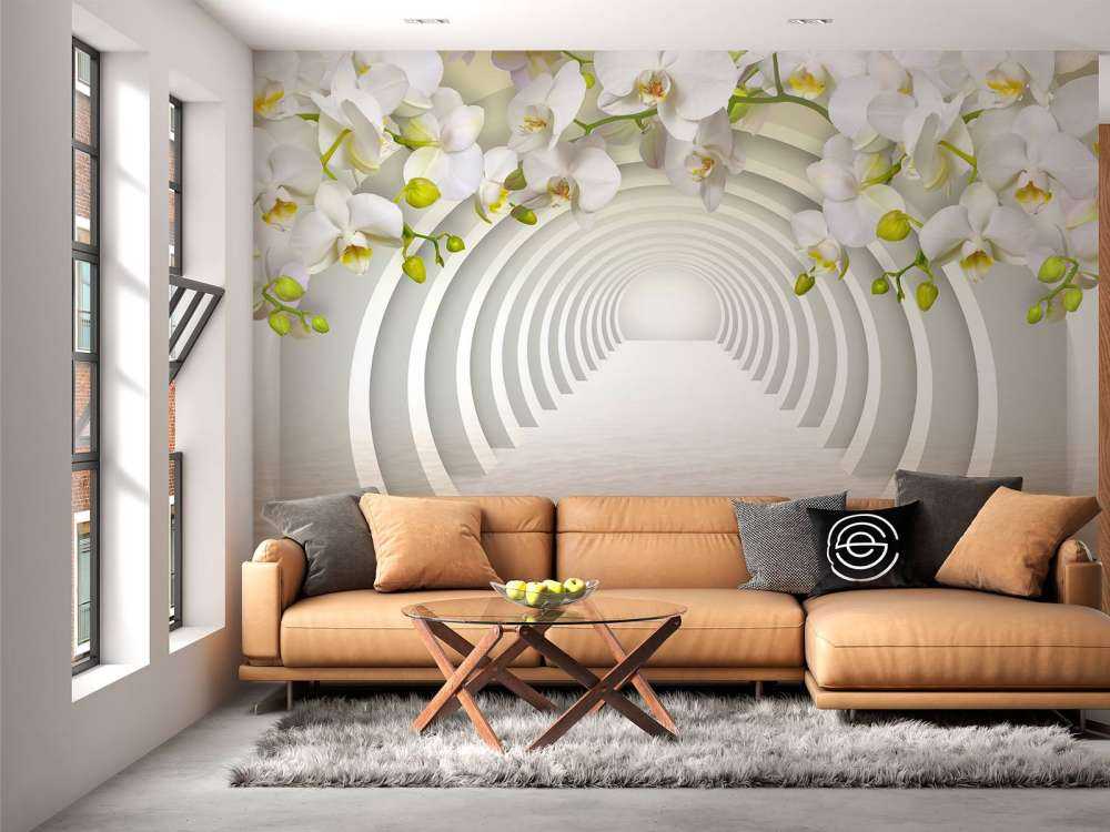 Túnel con orquídeas