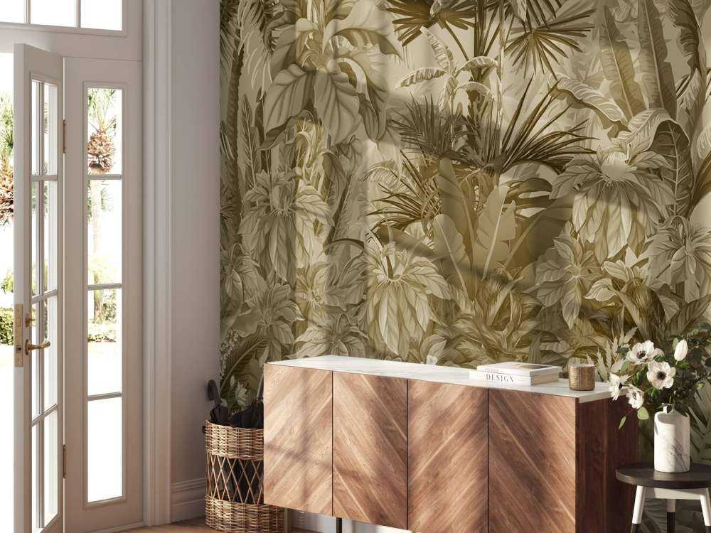 Giungla tropicale color seppia