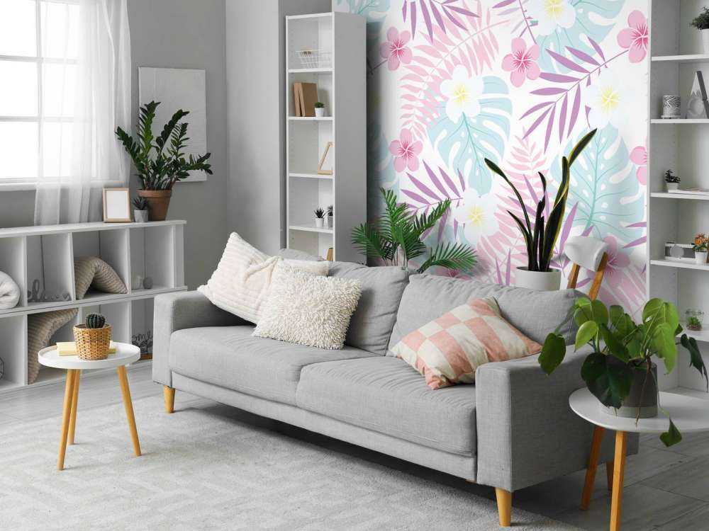 Fiori e foglie pastello