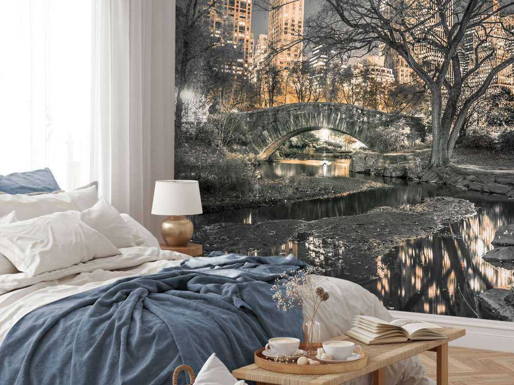 Parco centrale di sera