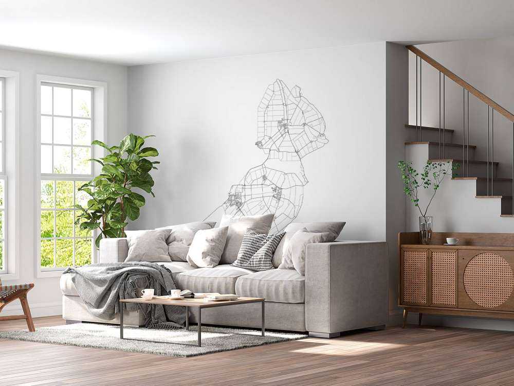 Mappa di Flevoland, bianco