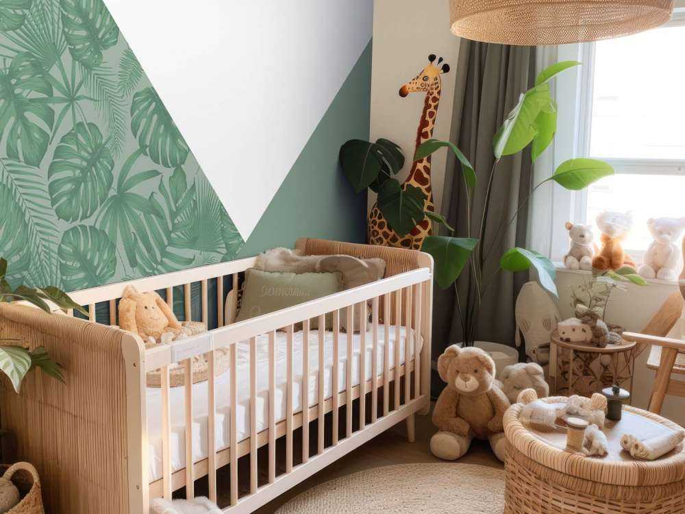 Triangoli con motivo a giungla