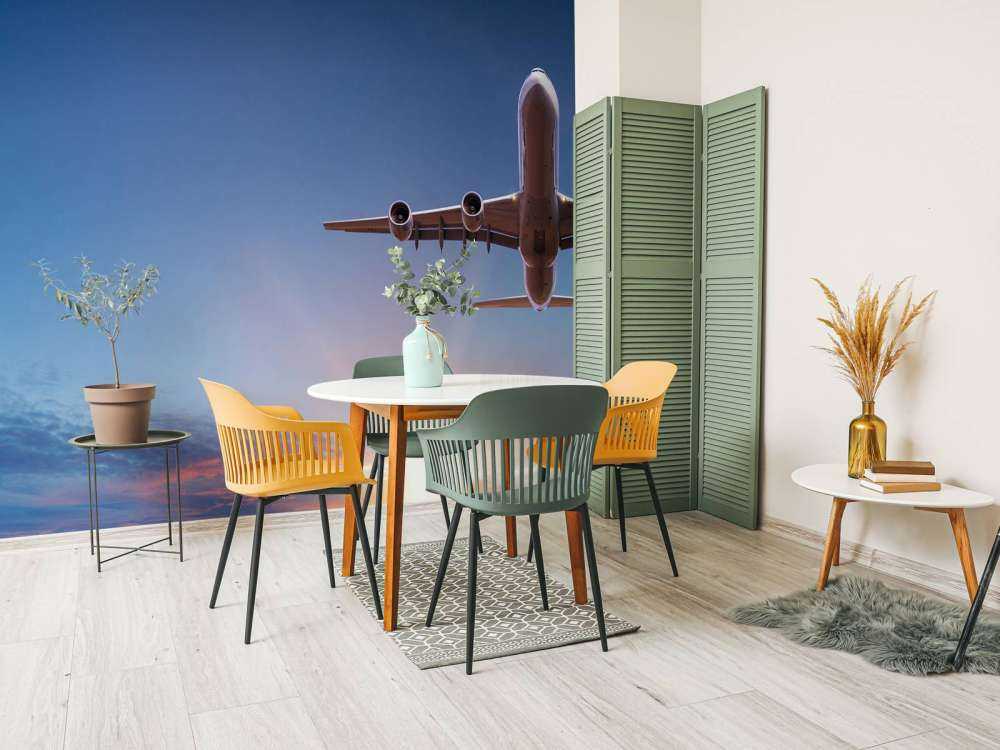 Aereo con un bel sole