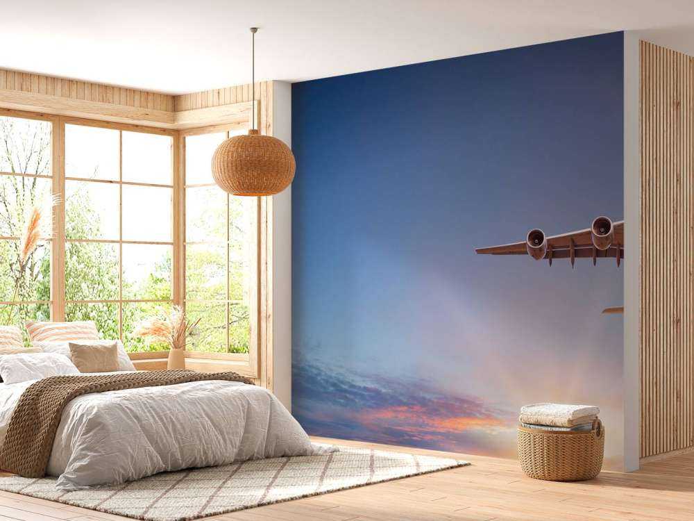 Aereo con un bel sole