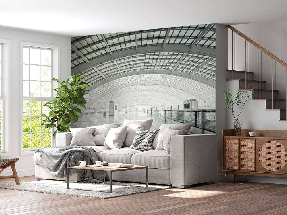 Sala moderna con arrotondamento