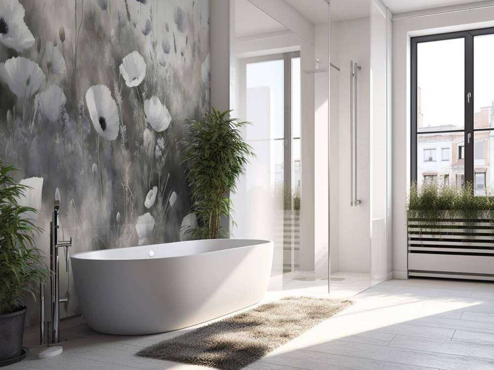 Danza di fiori selvatici - grigio